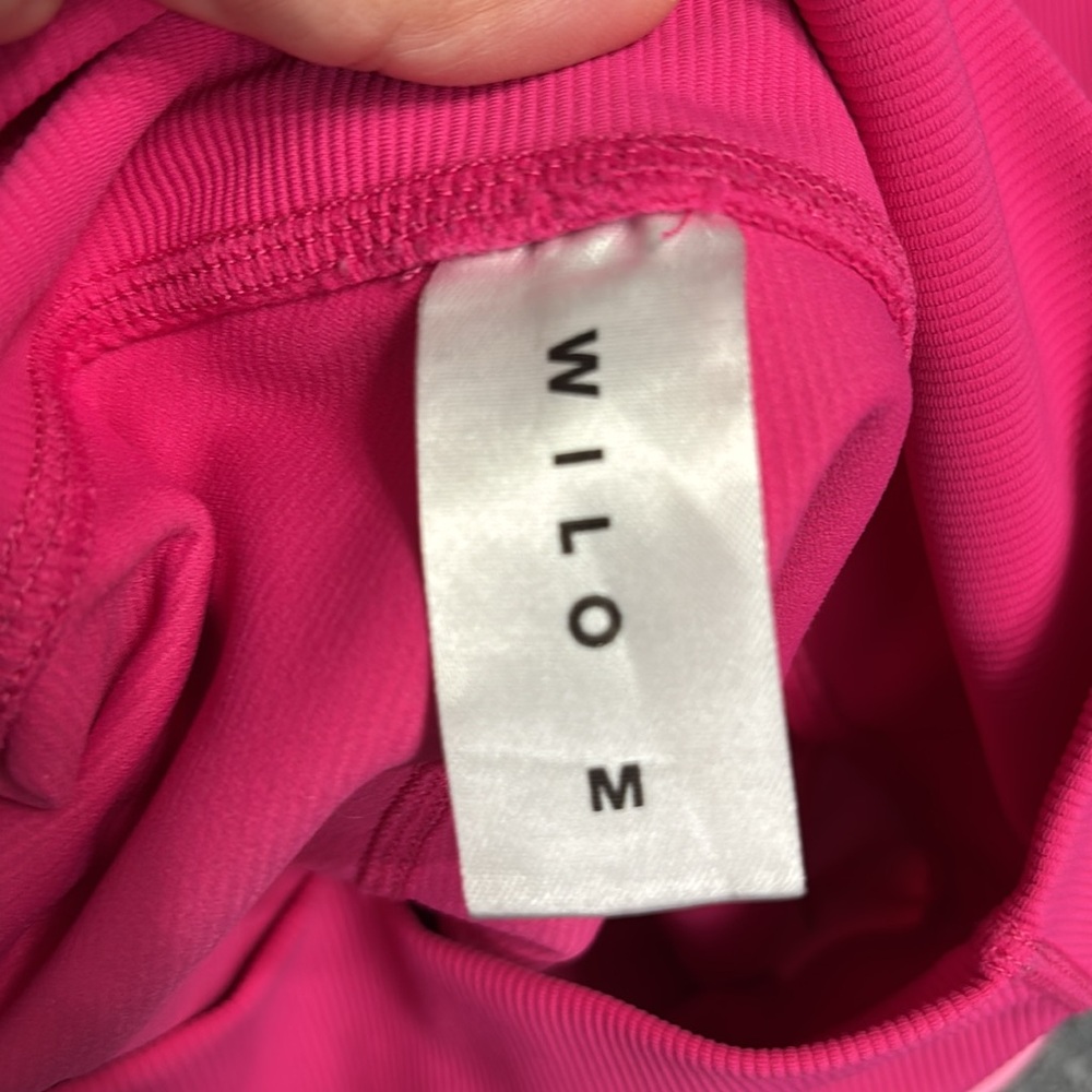 Pink ribbed WILO leggings - Picture 2 of 2